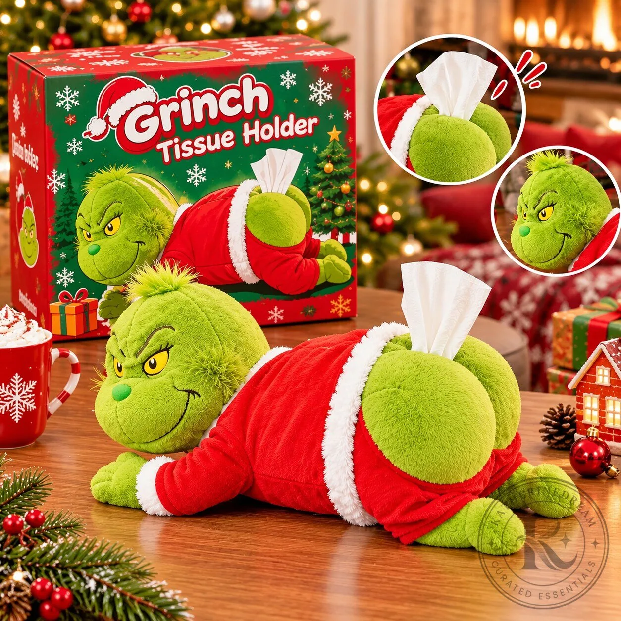 Grinch Grumpy Butt Plush Tissue Holder - Limited Edition 2026 ...