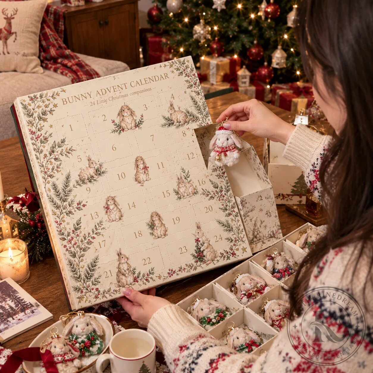 Bunny Advent Calendar - 24 Little Christmas Conpanions 7 Bunny Advent Calendar - 24 Little Christmas Conpanions
