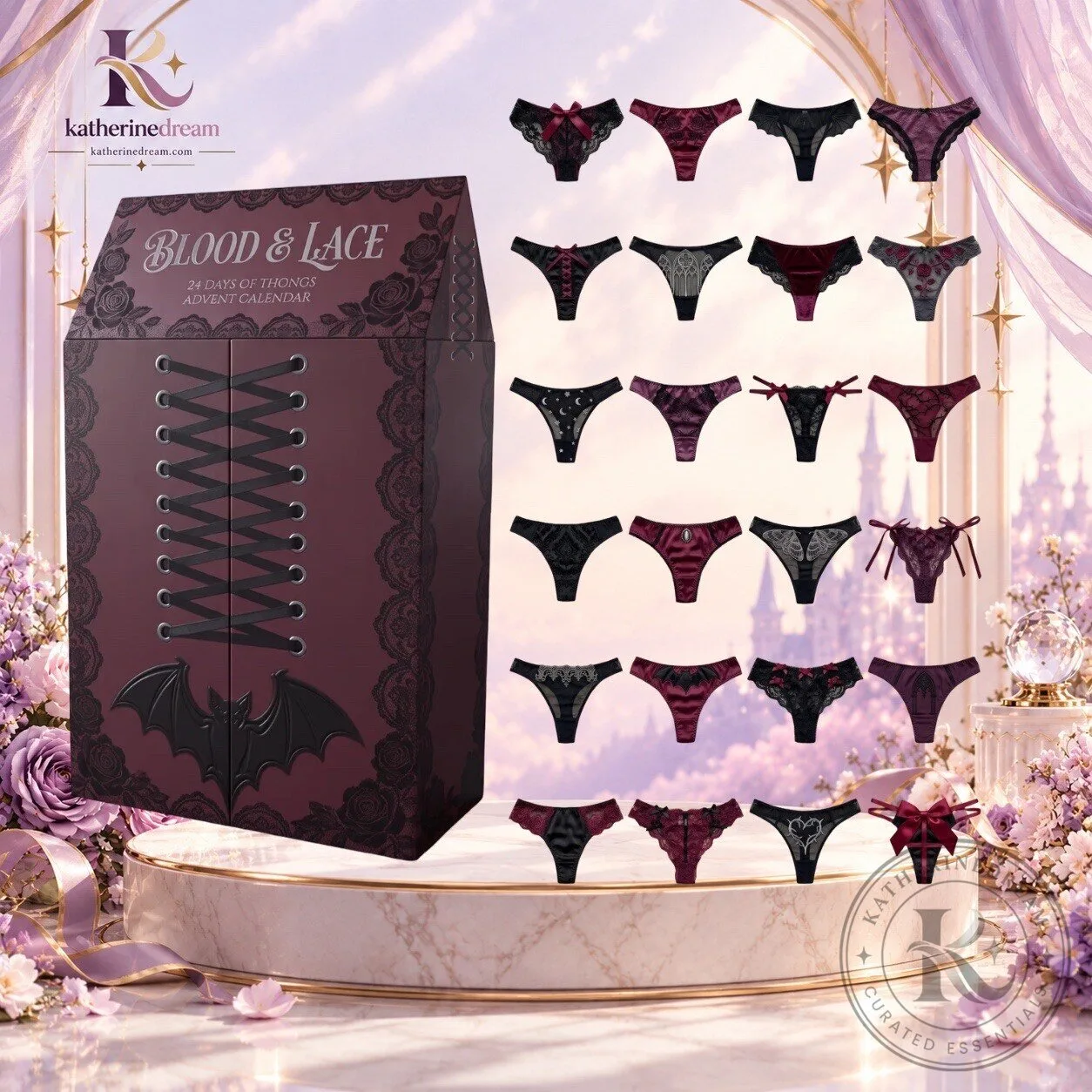 BLOOD & LACE Goth 24 Day of Thongs Advent Calendar 2026