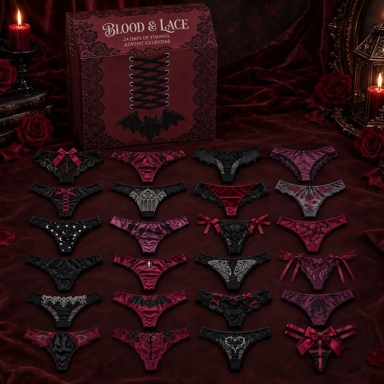 BLOOD & LACE Goth 24 Day of Thongs Advent Calendar 2026 9 BLOOD & LACE Goth 24 Day of Thongs Advent Calendar 2026