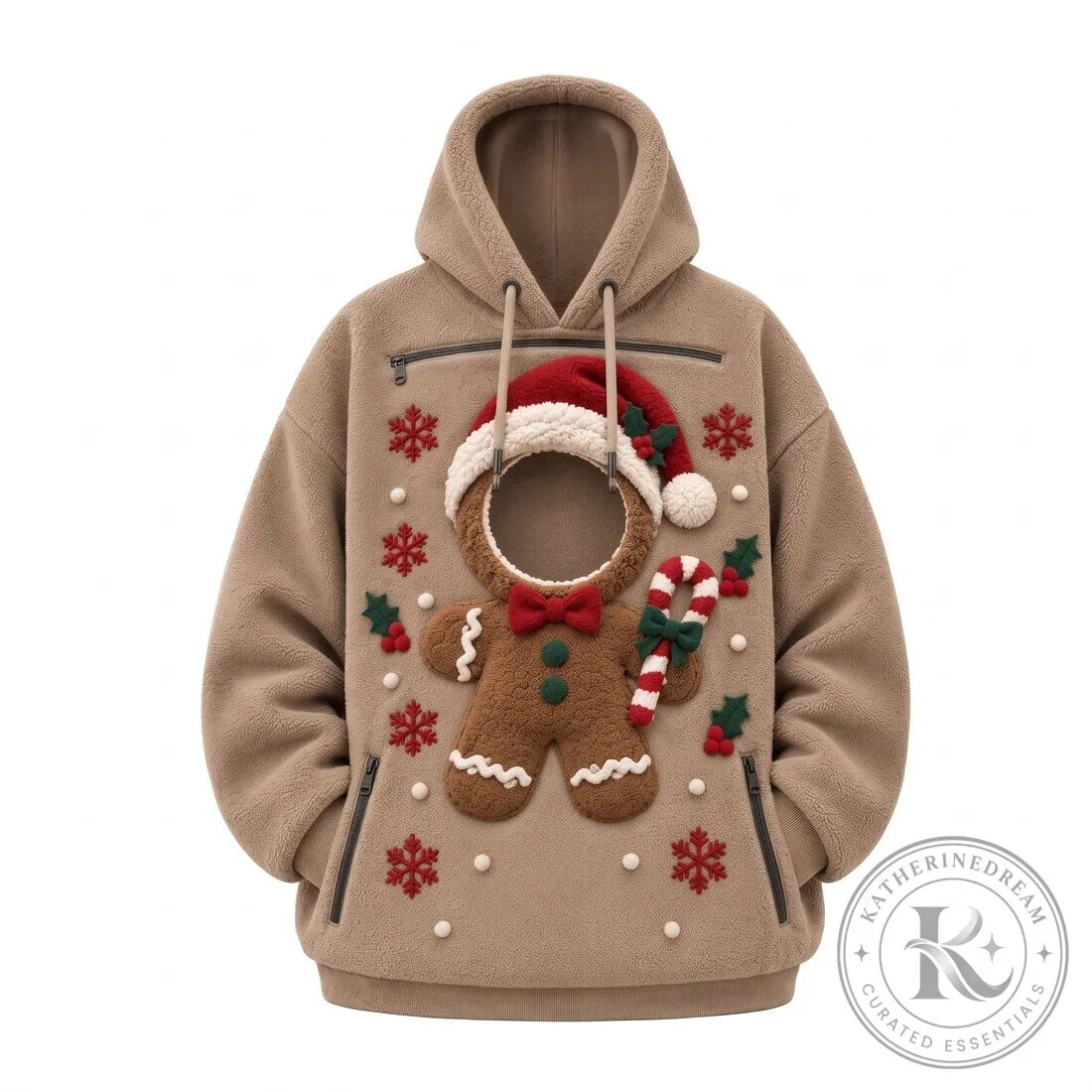 Santa Gingerbread Dog Carrier Pouch Hoodie Special Edition 2026