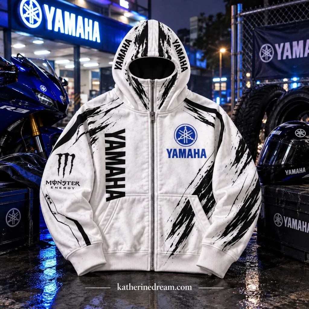 YAMAHA Balaclava Full Zip-Up Hoodie Limited Edition 2026 YAMAHA Balaclava Full Zip-Up Hoodie Limited Edition 2026