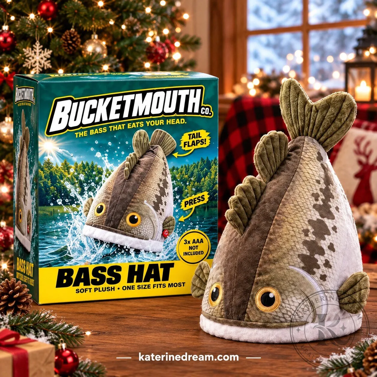Bucketmouth Bass Fish Plush Hat – Funny Fishing Gift Limited Edition 3 Bucketmouth Bass Fish Plush Hat – Funny Fishing Gift Limited Edition