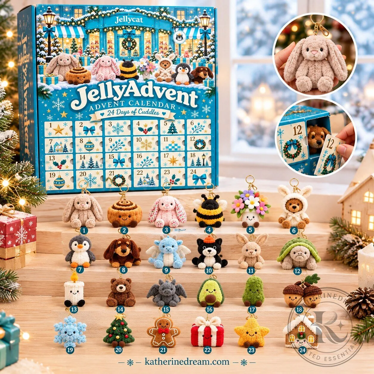 JellyAdvent™ 24-Day Jellycat Plush Advent Calendar 2026 Limited Edition