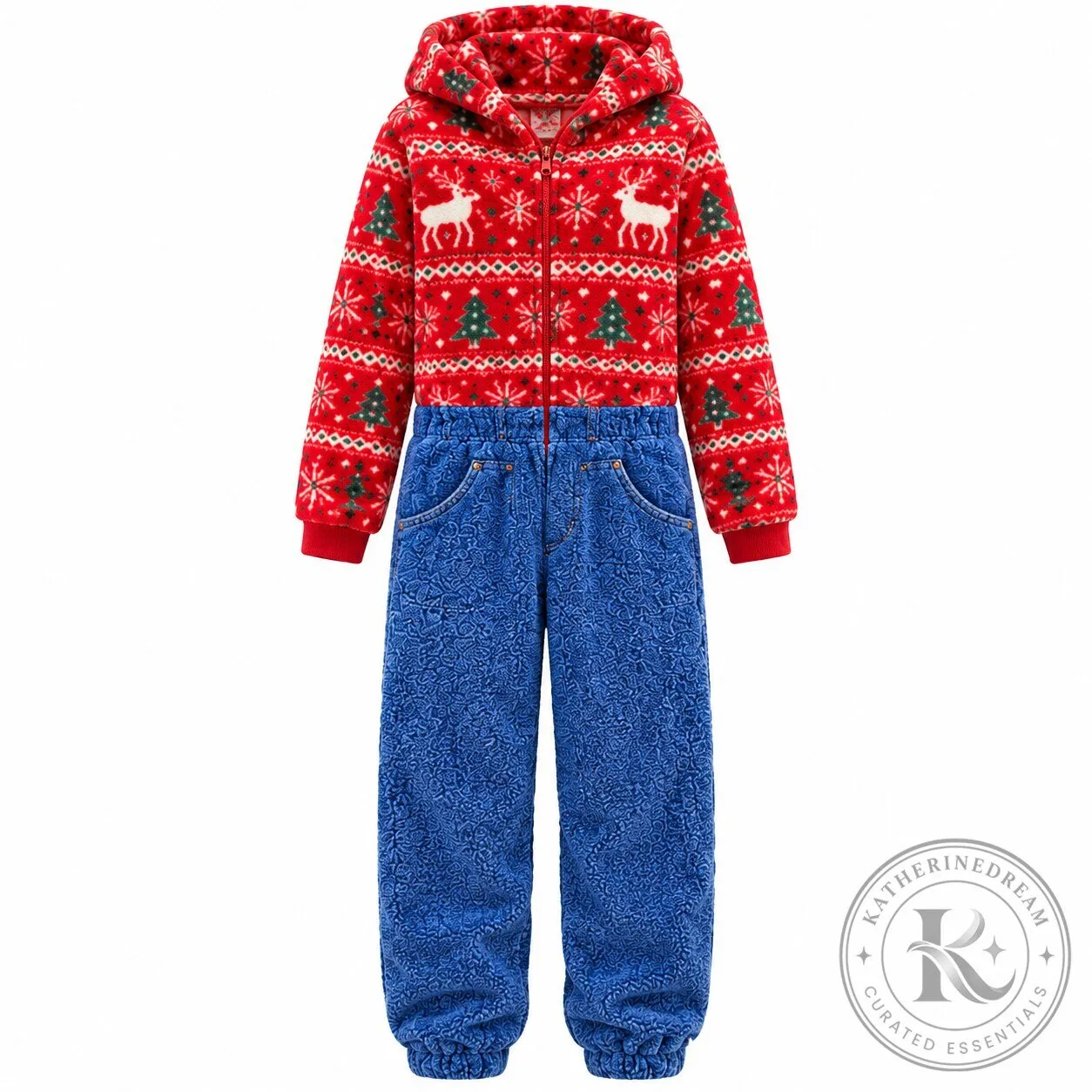 Jeansies Fleece Onesie Pajamas – Sweater & Blue Jeans Look One Piece Jumpsuit Special Edition 2026 3 Jeansies Fleece Onesie Pajamas – Sweater & Blue Jeans Look One Piece Jumpsuit Special Edition 2026