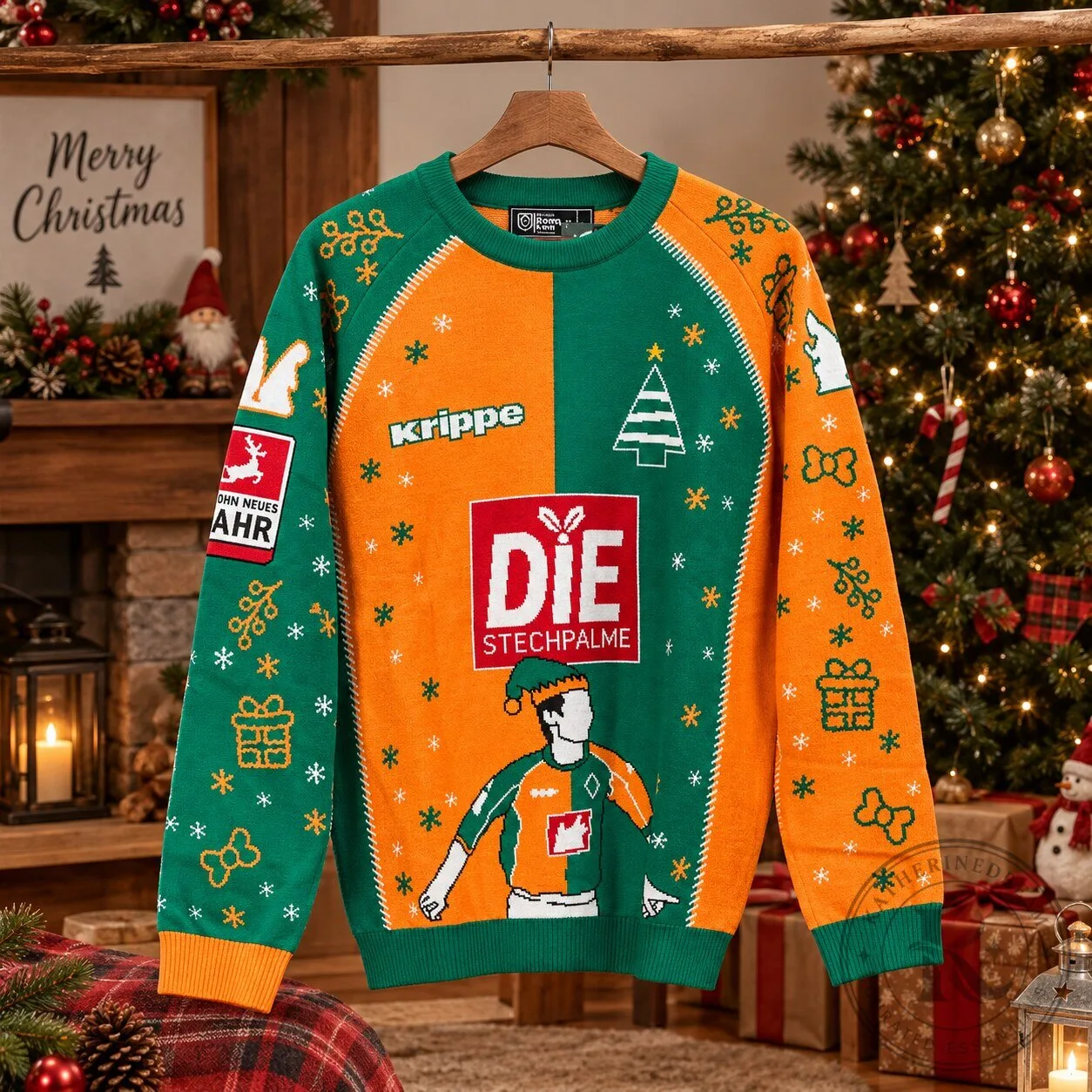 Die Stechpalme Christmas Soccer Ugly Sweater 2026